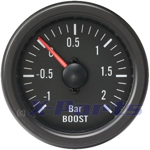 Boost pressure indicator Retro Oldschool charge pressure: 52 MM