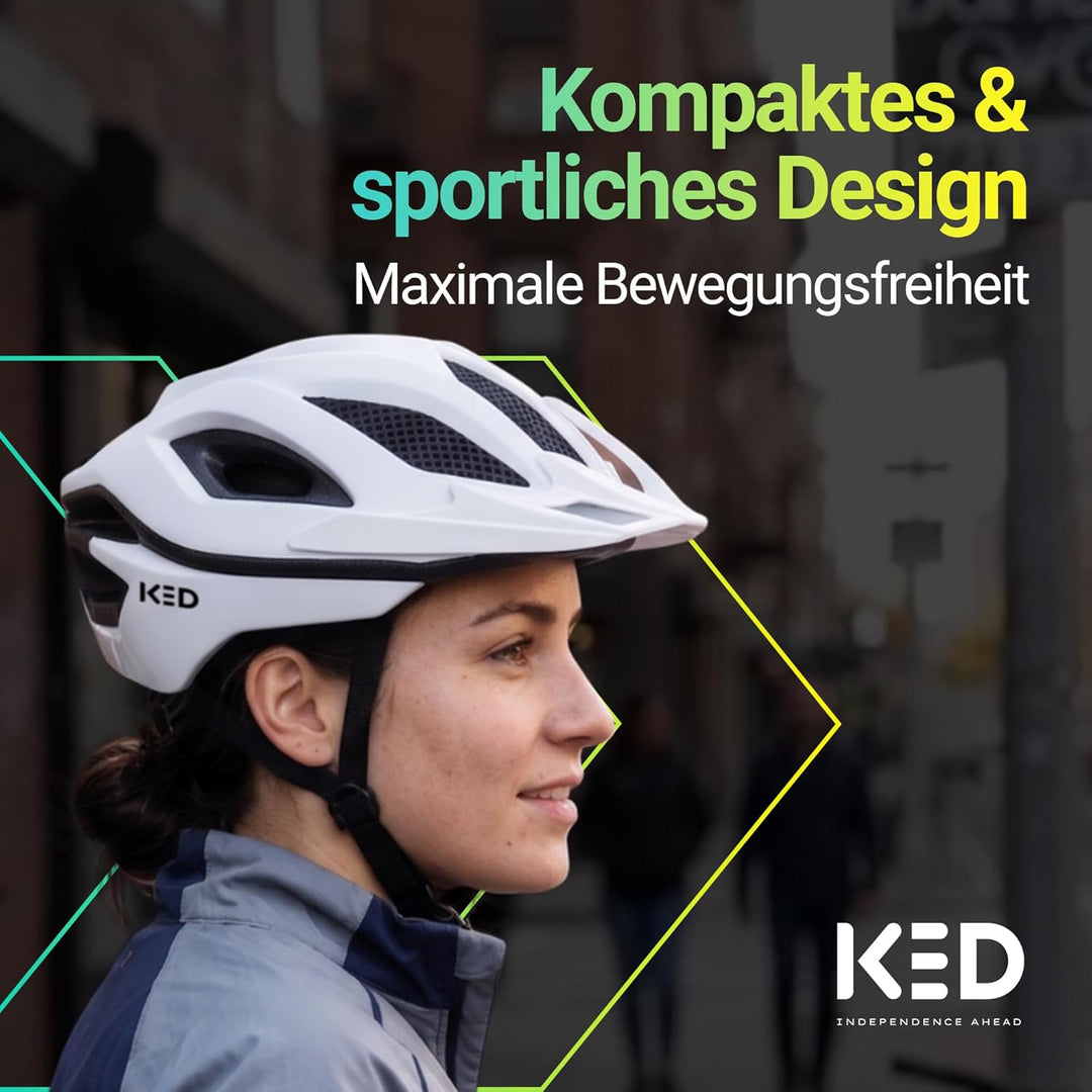 KED MTB Fahrradhelm SPIRI II Trend, weiss, L