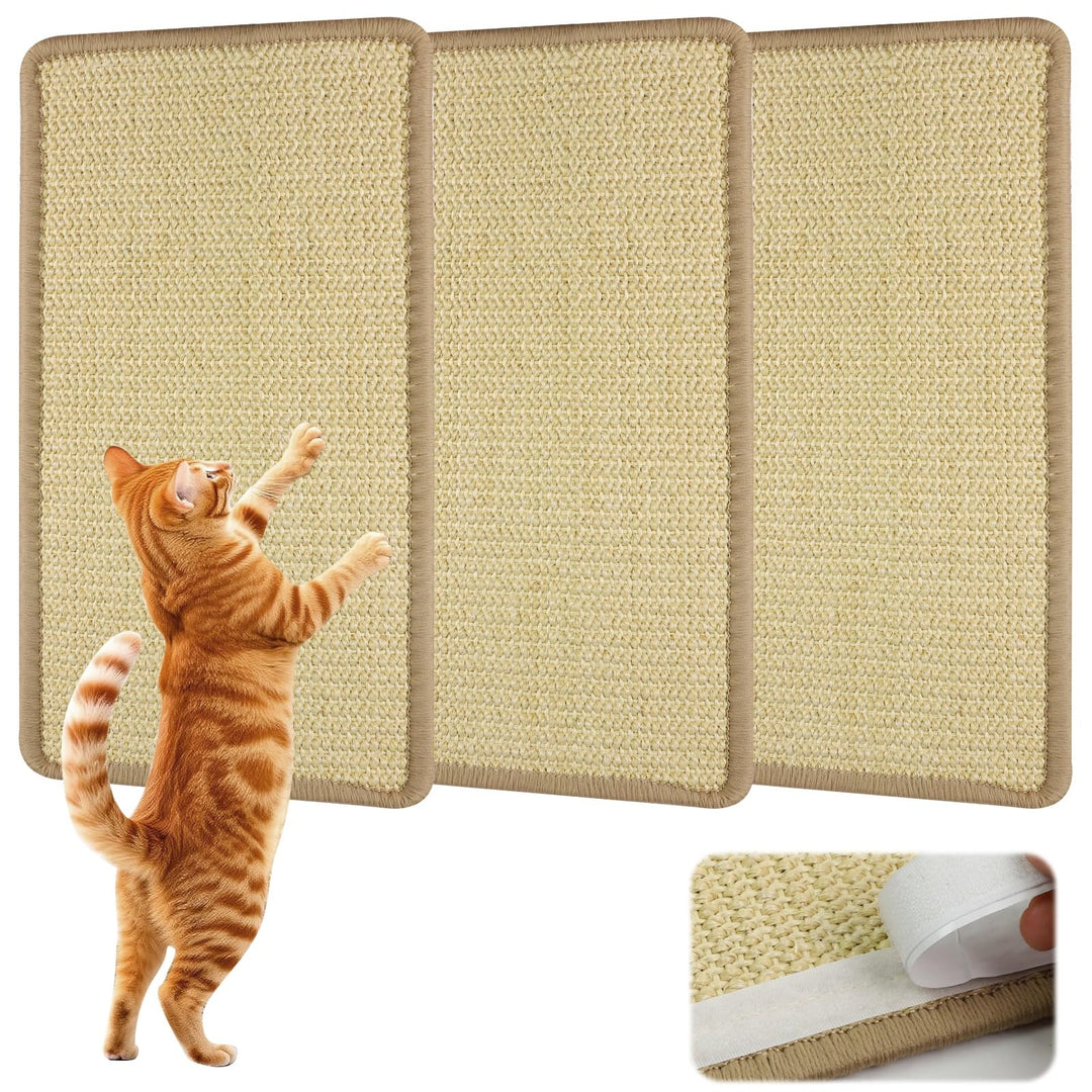 3 Stück Kratzbretter Katze Sisal Kratzmatte Katze Wand 40 x 20 cm Widerstandsfähig Katzen Kratzbrett