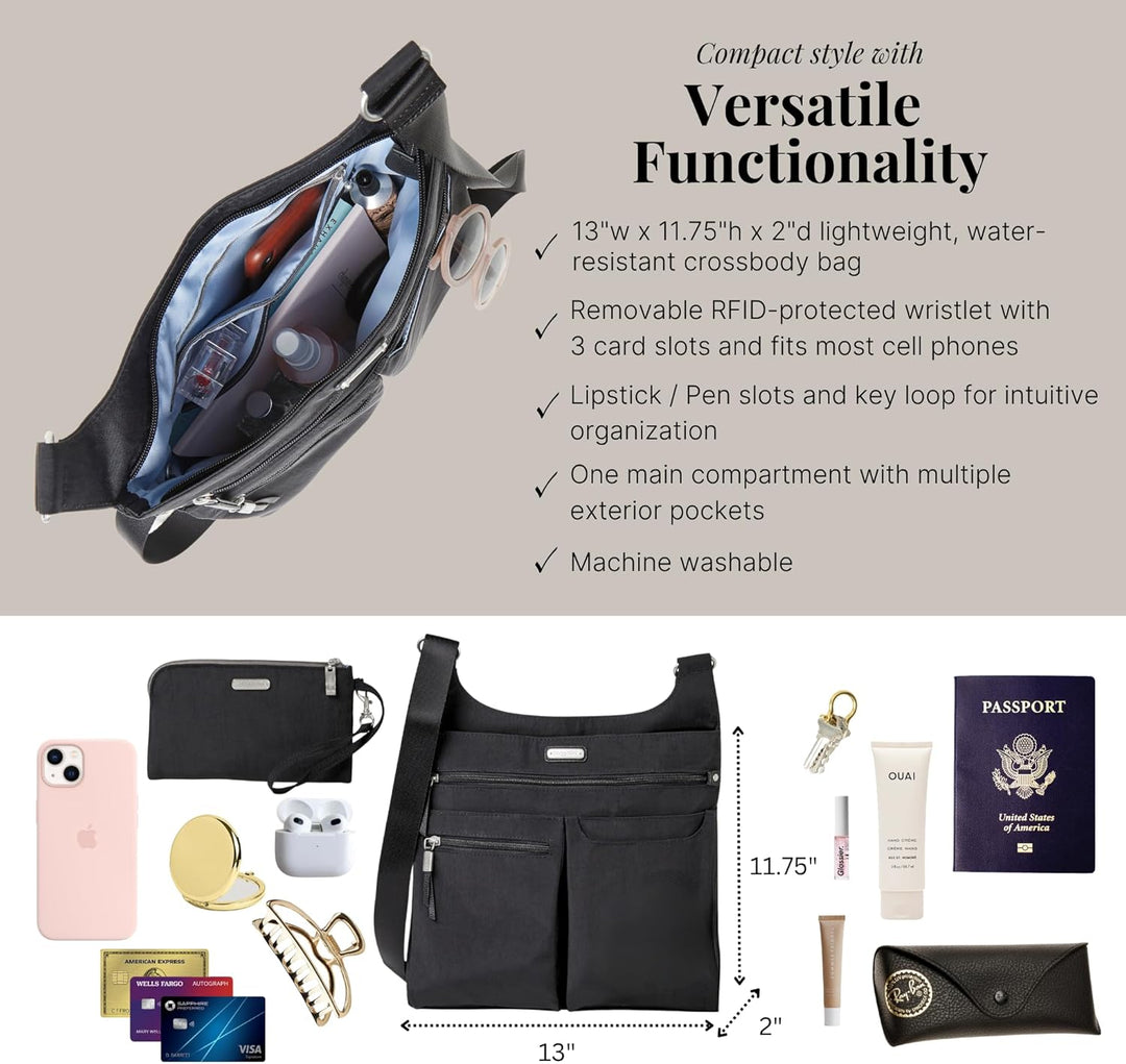 Baggallini Damen Otz406b0867 Handtaschen Einheitsgrösse Schwarz, Einheitsgröße Schwarz