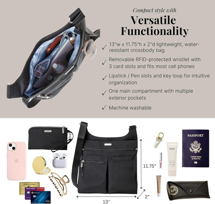 Baggallini Damen Otz406b0867 Handtaschen Einheitsgrösse Schwarz, Einheitsgröße Schwarz