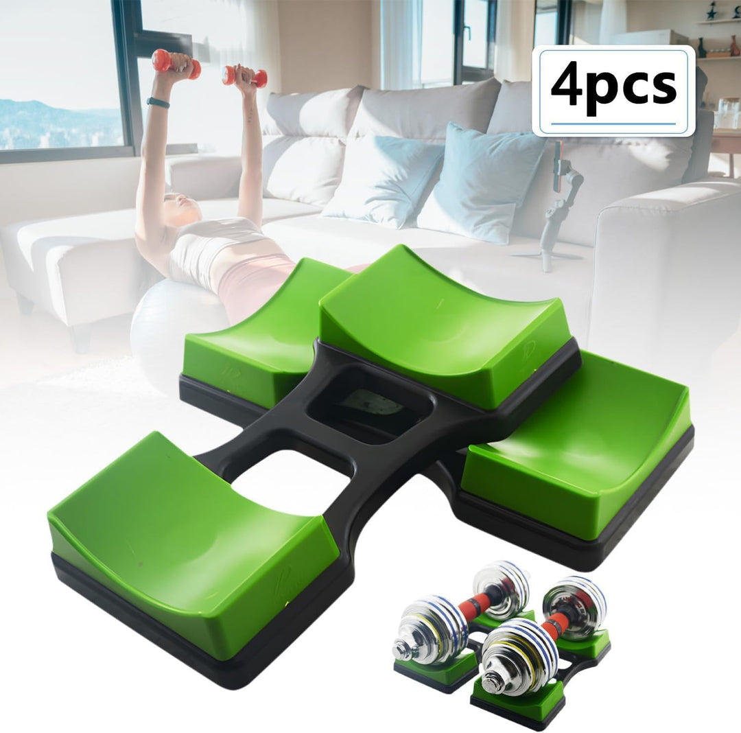 4 Stück Rack Hantel Bodenschutz Fitness, Gym Hantel Storage Rack, Kurzhantelablage Klein Kurzhantel,
