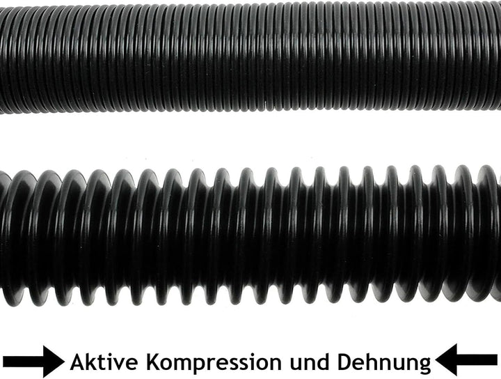 SPARES2GO 6 Metre Universal 32mm Vacuum Cleaner Extension Pipe Hose Kit (6m Hose + Tool Adaptor) by