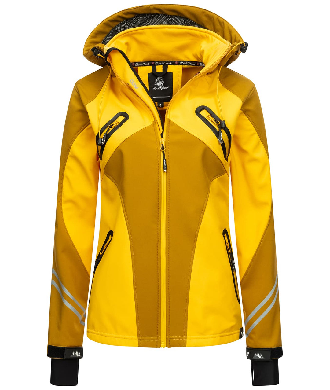 Rock Creek Damen Softshell Jacke Windbreaker D-466 XS Maisgelb, XS Maisgelb