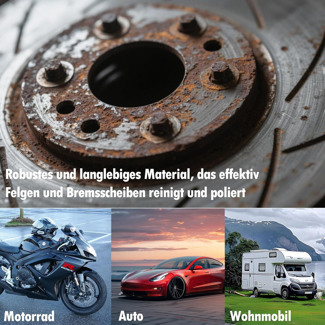 Radnabenschleifer, 150 mm Radnaben Bürste, Radnabenreiniger Für Auto, kugelkopfschleifer, für Topfsc