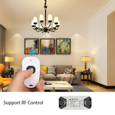 eMylo Smart Relaisschalter Wireless RF DC 12V Zwei 2-Kanal-Fernsteuerungsschalter 5V-24V HF-Relaissc