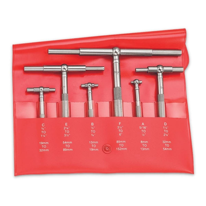 Starrett S579HZ Selbstzentrierende Teleskoplehre mit 2 Teleskoparmen, 5/16"- 6" Reichweite, 2-3/8 -