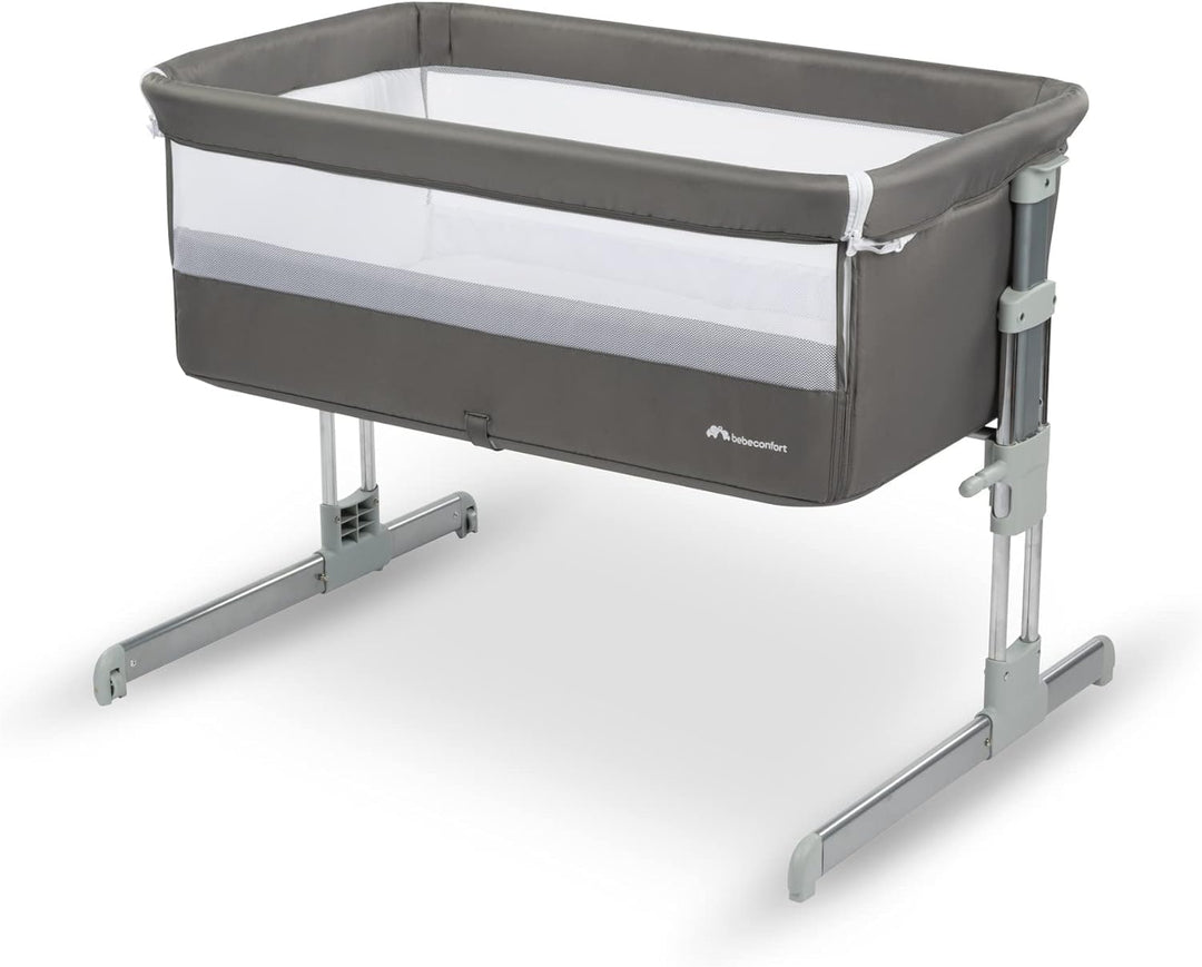 Bebeconfort Beistellbett Calidoo, höhenverstellbares Babybett, gemütlich und weich gepolstert, das B