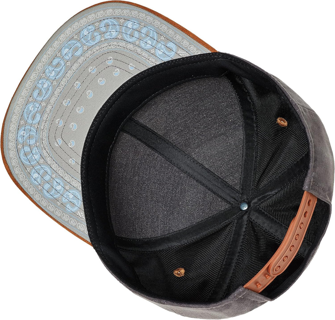 Cadency® Snapback Cap Paisley, Grau, Unisex, Grössenverstellbar