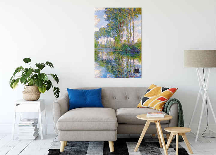 Generisch Claude Monet - Pappeln an der Epte I als Leinwandbild/Grösse: 120x80 cm/Wandbild/Kunstdruc