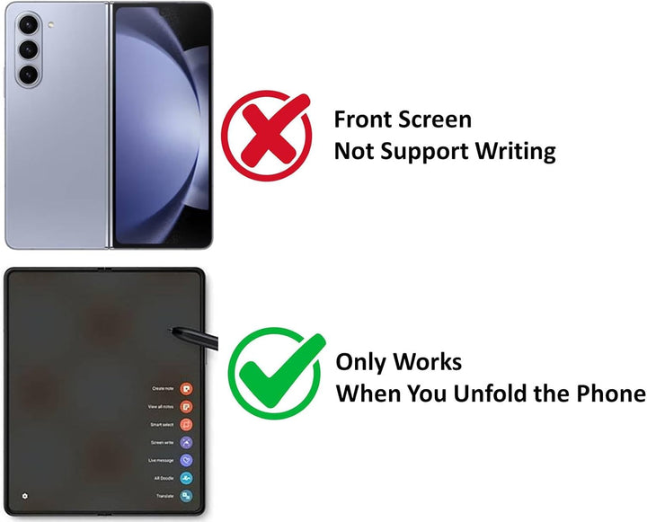 Fold 5 S Pen Fold Edition, nur kompatibel mit Galaxy Z Fold 5 Handys, schlanke 1,5 mm Stiftspitze, 4