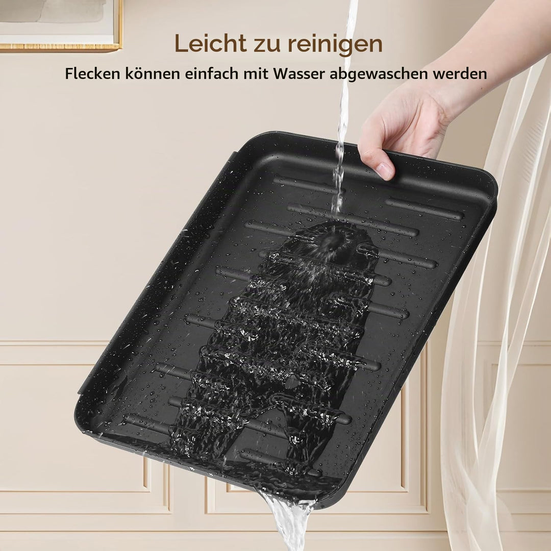 Cozary Schuhabtropfschale – 3 Stück wasserdichte und rutschfeste Schuhabtropfschalen für den Eingang
