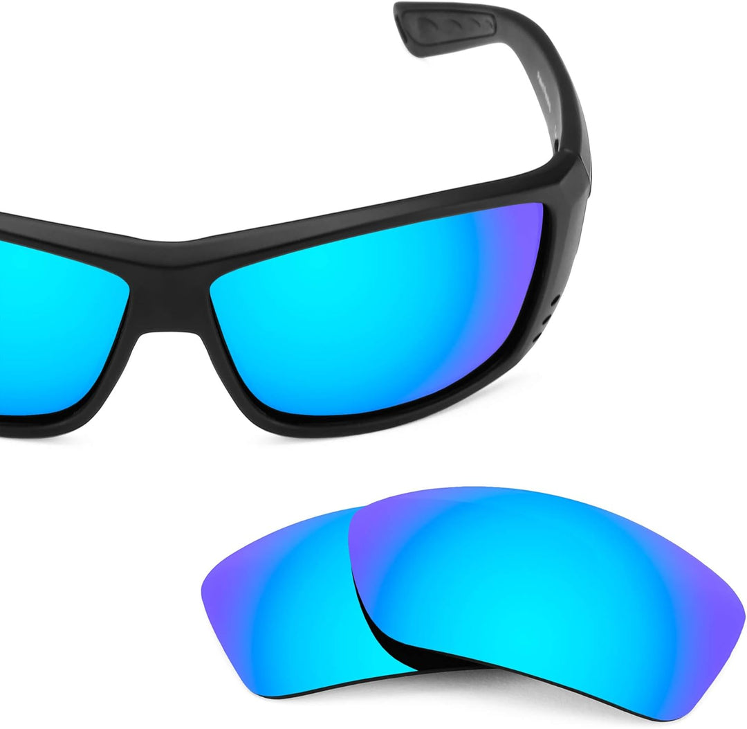 REVANT Ersatzgläser für Costa Cat Cay - Kompatibel mit für Costa Cat Cay Eisblau Mirrorshield - Pola