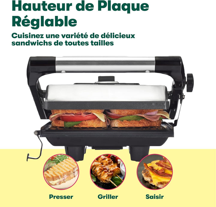 bella Panini-Presse, Sandwichmaker und elektrischer Indoor-Grill mit doppelten antihaftbeschichteten