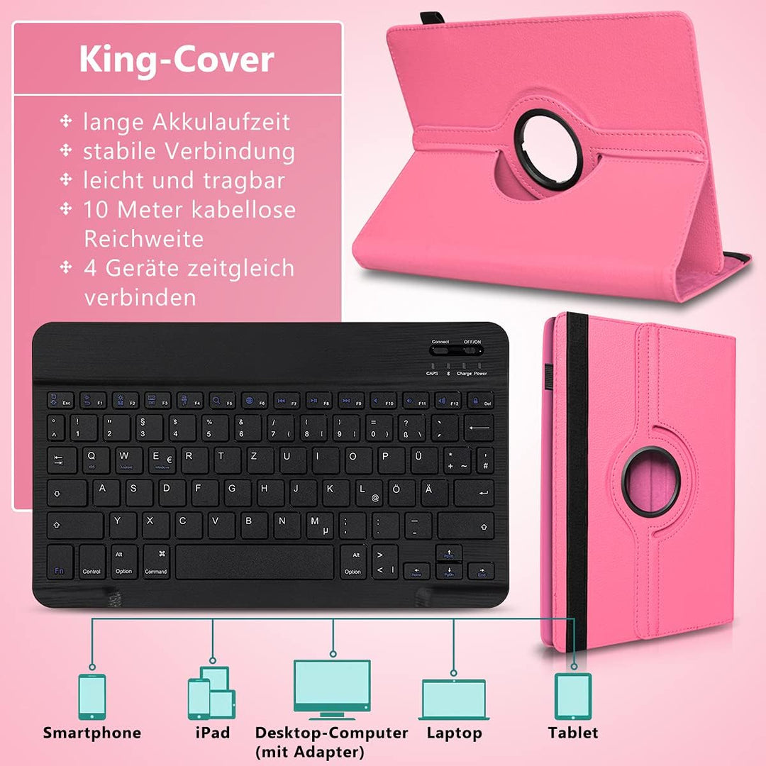 Tablet Hülle kompatibel mit Blackview Tab 20 16 15 13 12 11 10 Pro 9 8 8E Tasche Schutzhülle Bluetoo
