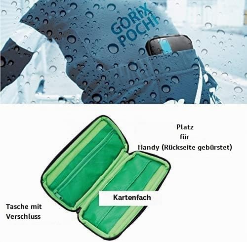 GORIX Cycling Pouch Fahrradtasche wasserdichte Handytasche Rennrad MTB Fahrrad Fahrrad (BKPI) (Grau)