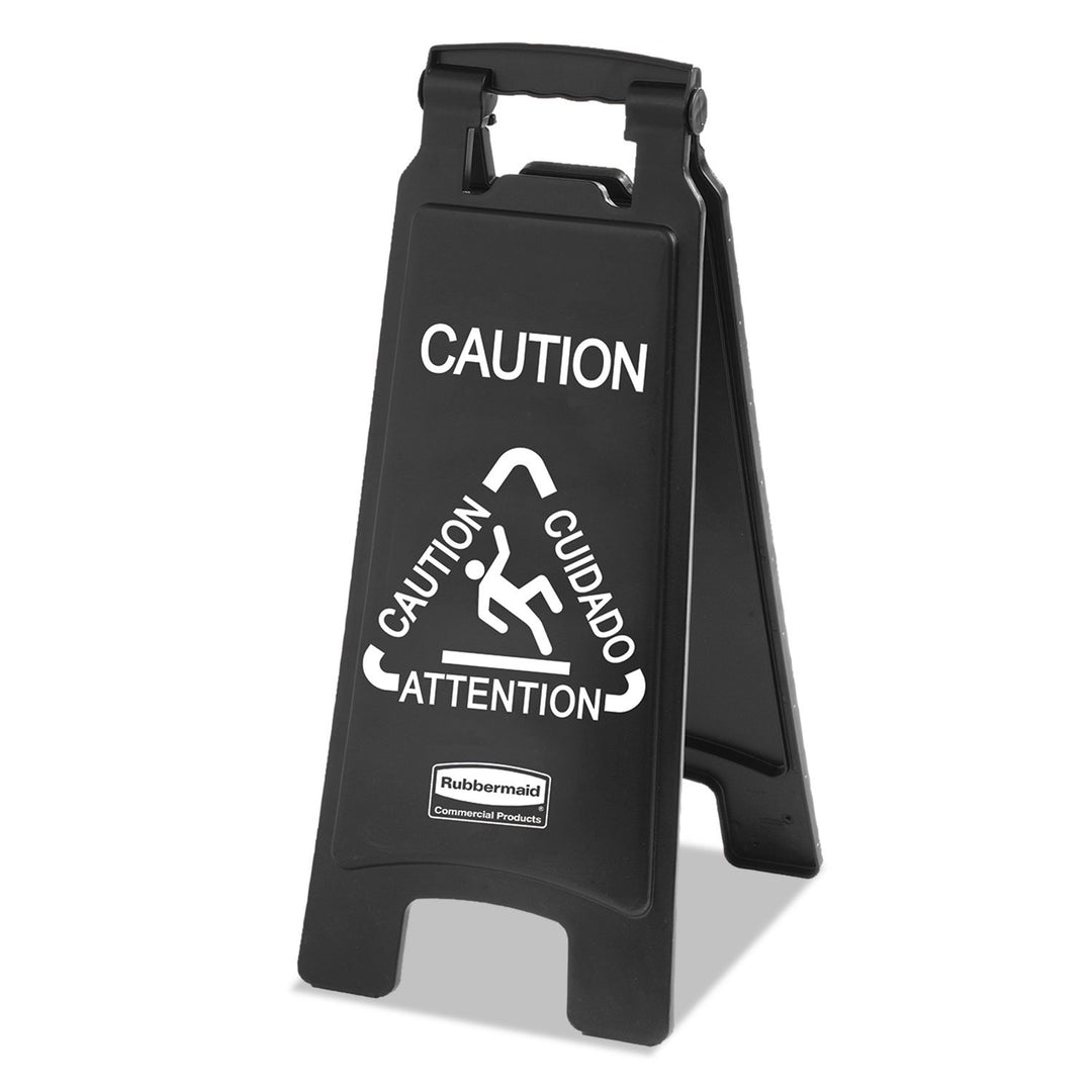 Rubbermaid Commercial Products 1867505 2-Sided Caution Sign (Pack of 6) Vorsicht Schwarz 2-Sided, Vo