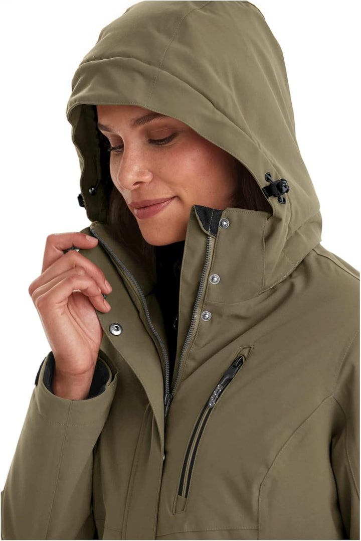Killtec Damen Kow 165 Wmn Prk Funktionsparka/Parka mit abzippbarer Kapuze 50 helloliv, 50 helloliv