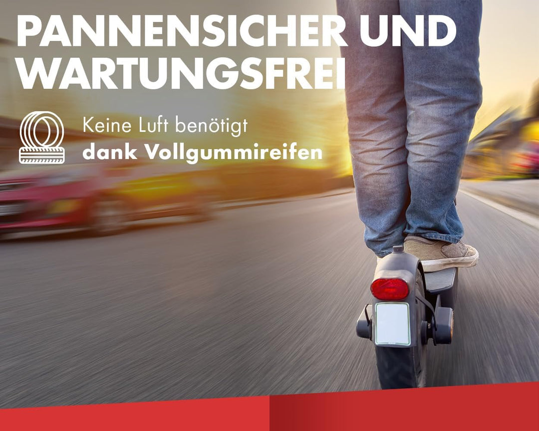 2Extreme 2x E Scooter Reifen, 8,5 Zoll Vollgummi, 8 1/2 Vollgummireifen, 50/75-6.1 Ersatzreifen komp