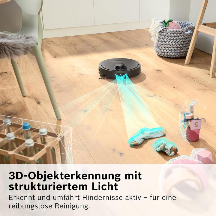 Bosch Spotless2 Saugroboter mit Wischfunktion, BCR2S1B, Schwarz