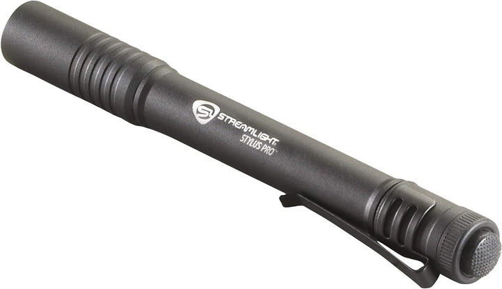 Streamlight 66118 Stylus Pro 100-Lumen LED Stiftleuchte mit Holster, Schwarz, Schwarz