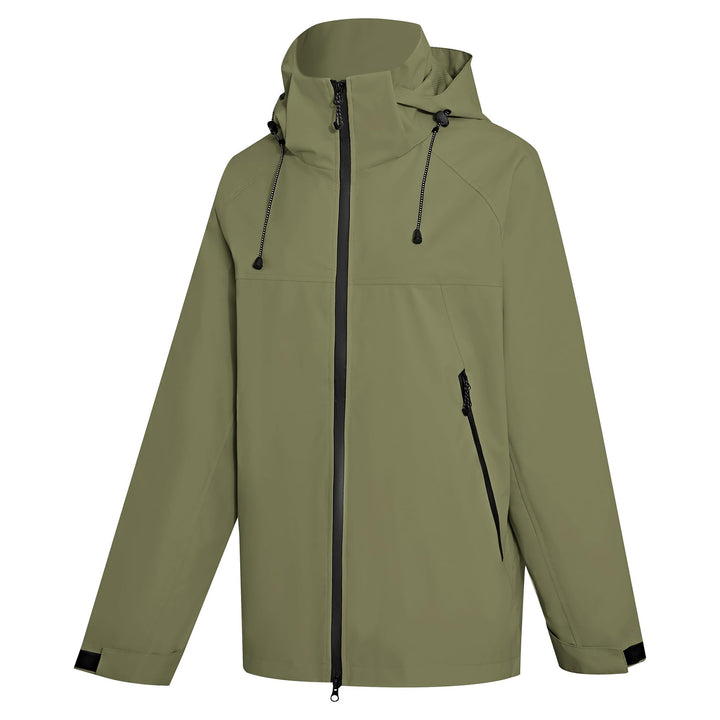 PONCEAU Damen Wasserdicht Regenjacke Leichte Wasserdicht Outdoorjacke Atmungsaktiv & Winddicht, Vers