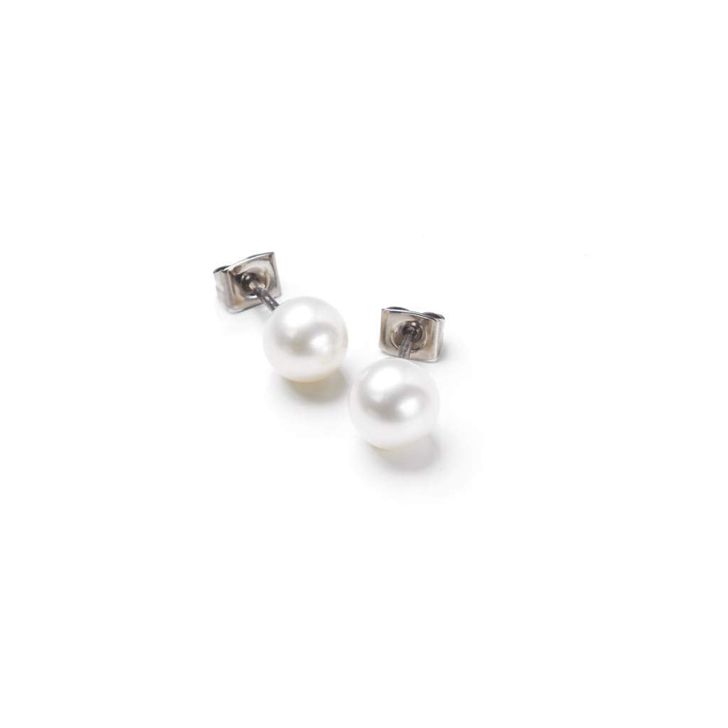 Boccia Damen-Ohrstecker Titan (Pr) Perle 0536-01
