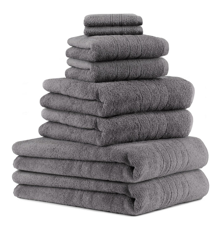 Betz 8er Set Handtücher Handtuch Deluxe 100% Baumwolle 2 Badetücher 2 Duschtücher 2 Handtücher 2 Sei