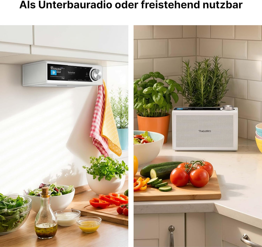TechniSat DIGITRADIO 23 ASA – Küchen Unterbauradio mit ASA DAB+ &amp; Farbdisplay Schwarz, DAB+ &amp; Farbdi