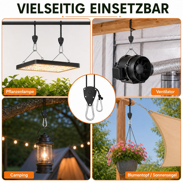 12 Stück 1/8 Zoll Ratchet Hanger, Seilzug Seilratsche mit Haken, Einstellbare Seil Seilhaken Ratsche