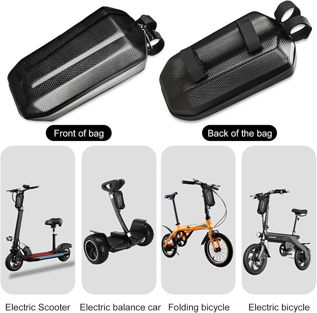 3L E Scooter Tasche für Roller wasserdichte Rollertasche Grosser Kapazität Lenkertasche Schwarz Vord
