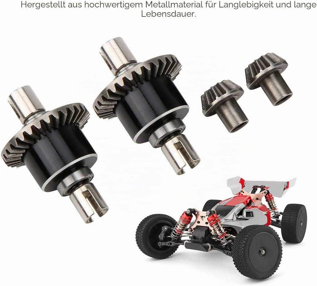 RC Differentialgetriebe, Metall Differentialgetriebe Antriebsrad Radsatz Kompatibel mit WLtoys 14400