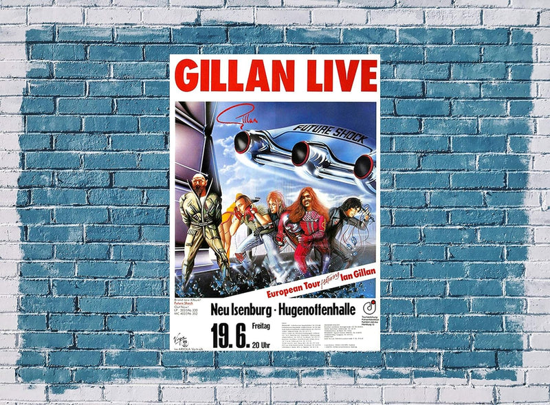 Ian Gillan - Future Shock, Neu-Isenburg 1981 » Konzertplakat/Premium Poster | Live Konzert Veranstal