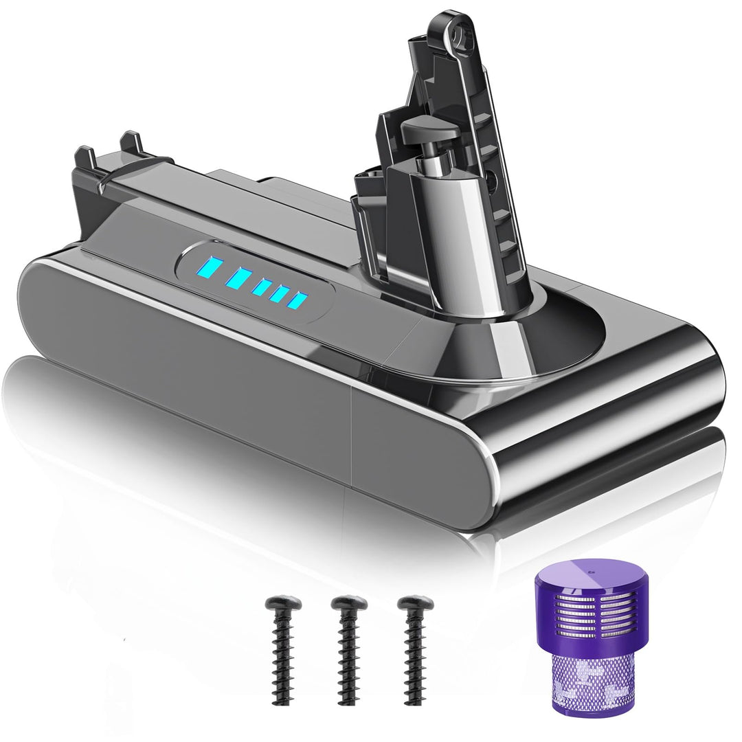 V10 Akku 6000mAh Ersatzakku für Dyson Akku V10,6.0Ah Kompatibel mit Dyson V10 SV12 Animal Absolute M