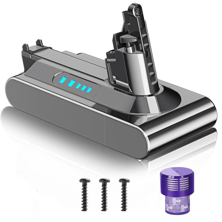 V10 Akku 6000mAh Ersatzakku für Dyson Akku V10,6.0Ah Kompatibel mit Dyson V10 SV12 Animal Absolute M