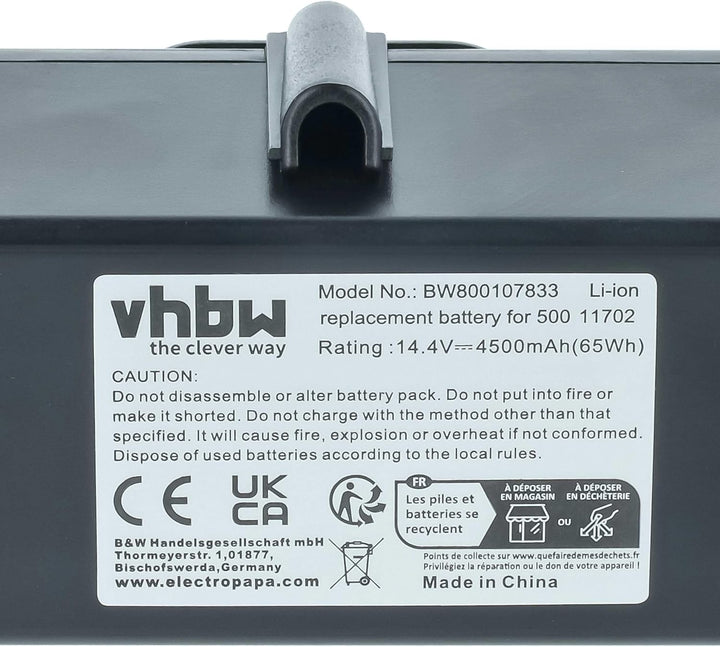 vhbw 1x Akku kompatibel mit iRobot Roomba 785, 790, 800, 870, 871, 880, 872, 782, 866, 876, 782E Hom
