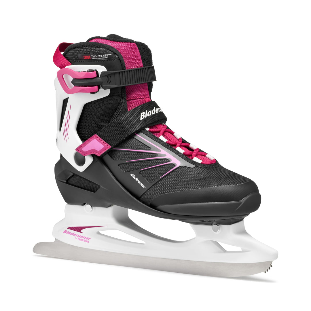 Bladerunner Igniter XT Ice W Allround-Schlittschuh für Freizeitläufer, Damen, Schwarz/Fuchsia 42.5 (