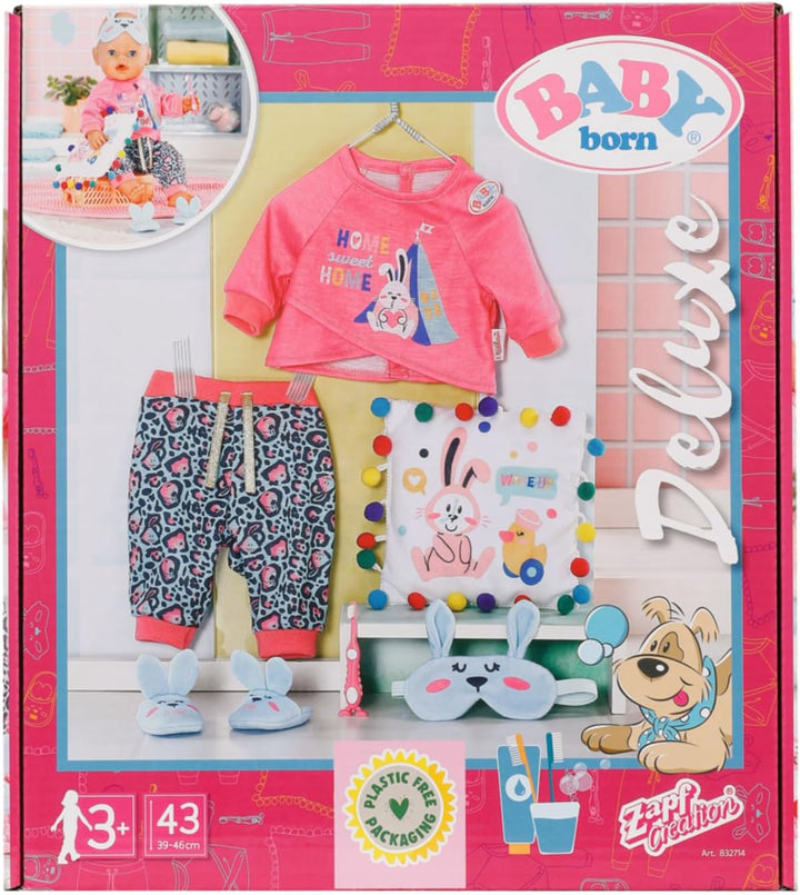 BABY born 832714 Bath Deluxe Gute Nacht Set 43 cm - Puppenzubehör und Accessoires bestehend aus Shir