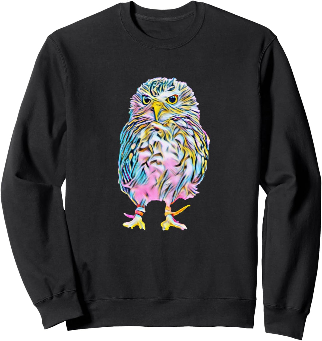 Eule Motiv Raubvogel Sweatshirt