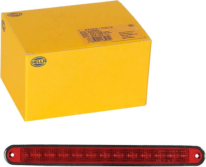 HELLA - Zusatzbremsleuchte - LED - 12V - Einbau - Lichtscheibenfarbe: rot - LED-Lichtfarbe: rot - Ka