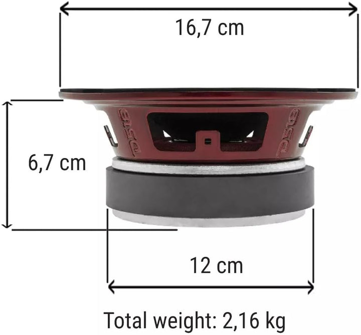 1 KIT-Set FÜR DS 18 PRO-X6.4BMPK 2-Wege-Systemlautsprecher 16,5 cm 165 mm 6,5", 250 Watt rms 500 Wat