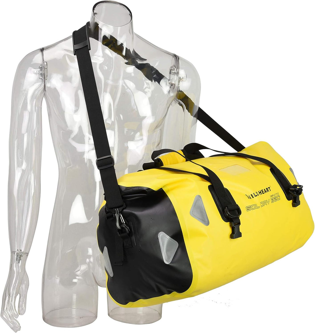 WILD HEART wasserdichte Reisetasche, 40 l 66 l, 100 l, mit verschweissten Nähten, Schultergurten, Ne
