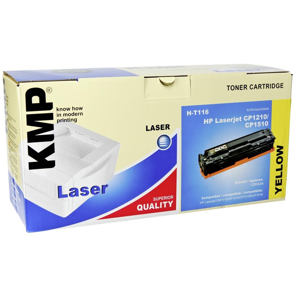 KMP Toner für HP LaserJet CP1210/CP1510, H-T116, yellow
