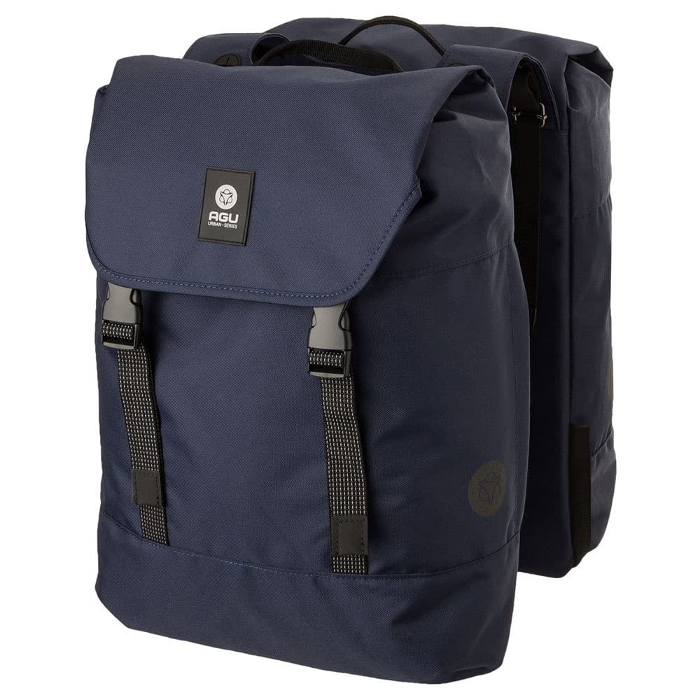 AGU Essentials DWR Urban Klickfix Doppel-Fahrradtasche für Gepäckträger, Fahrradtasche hinten seitli