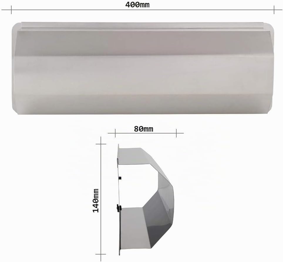 Rottner 4012 Edelstahl Zeitungsrolle Sizilia, Rostfrei, Regenschutz, Nässeschutz, Postrolle, Wandmon