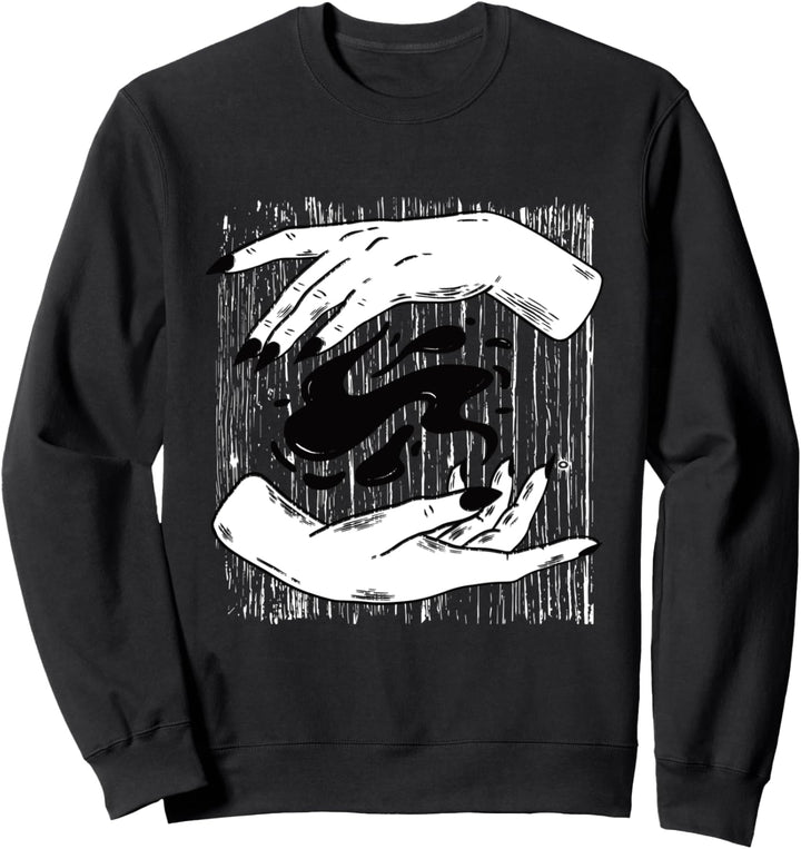 Okkult "Witcher Hands" Hexen Tarot Gothic Witch Hexe Hände Sweatshirt