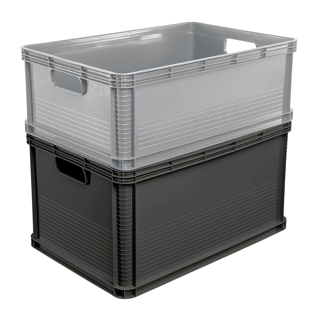 keeeper Transportbox, Stapelbar, Polypropylen, 45 l, Robert, Nordic Grey Nordic Grey 45 L Transportb