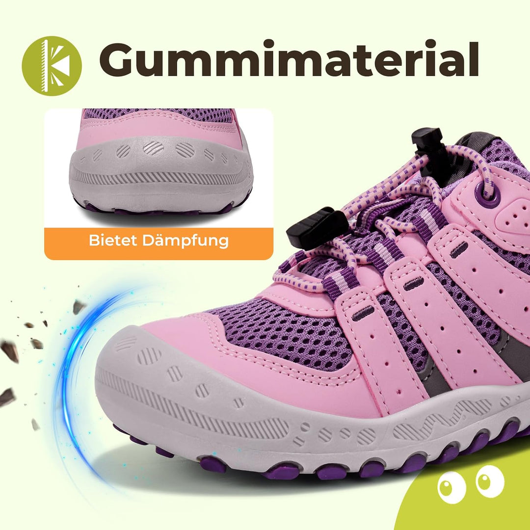 Mishansha Unisex-Kinder Turnschuhe Trekkingschuhe Mädchen Wanderschuhe Outdoor Sportschuhe 24-38 34
