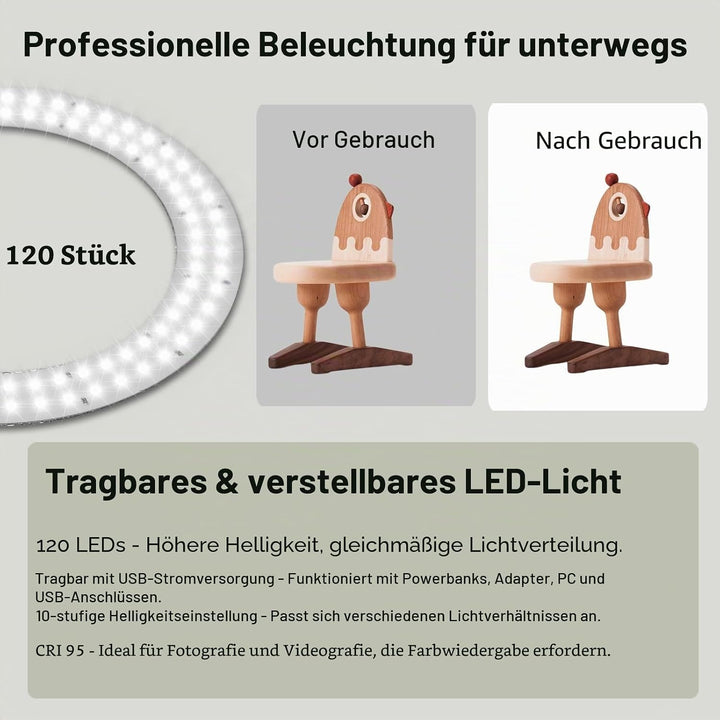 PULUZ 30cm Fotostudio lichtzelt Fotobox Photo Studio Box Fotozelt fotografiere Light Box mit 112 LED