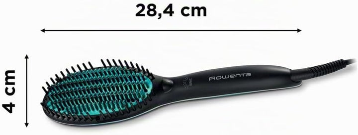 Rowenta Powerstraight Glättbürste, CF5820, Alle Haartypen, Glätten Mit Dreifachwirkung, Strahlender